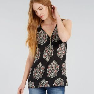 KISMET Partial Zip Front Top Size Extra Small